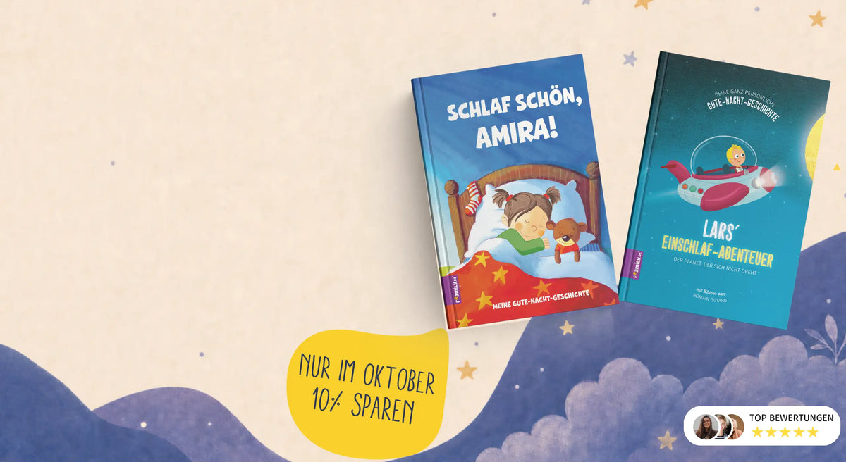 Die Framily Bücher des Monats im Oktober: Zwei Gute-Nacht-Bücher, 10% reduziert!