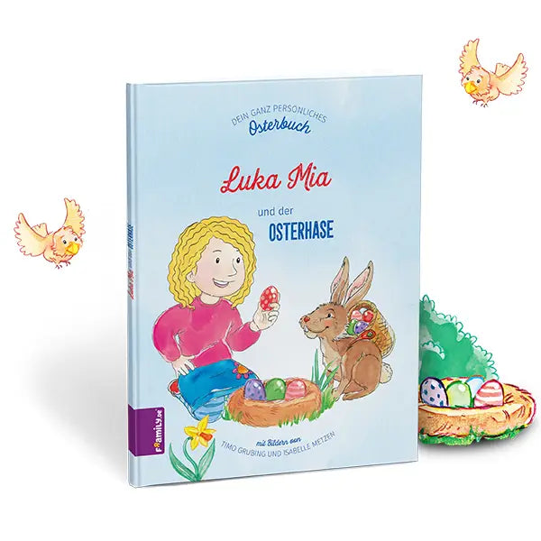 Illustrierte Ostergeschichte für Kinder mit Osterhase.