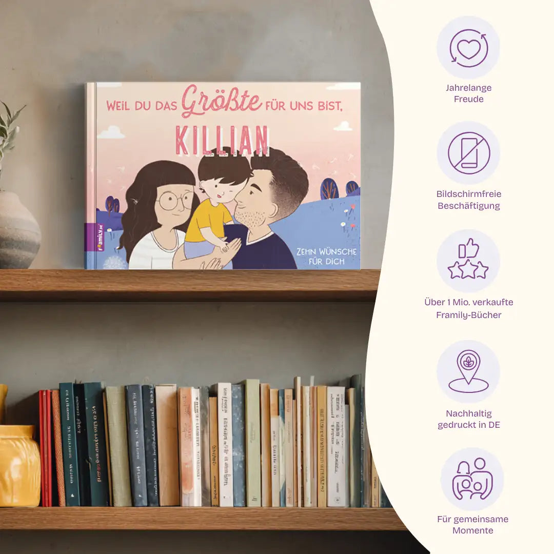 Vorteile: Jahrelange Freude, Bildschirmfreie Beschäftigung, Über 1 Mio. verkaufte Framily-Bücher, Nachhaltig gedruckt in DE, Für gemeinsame Momente
