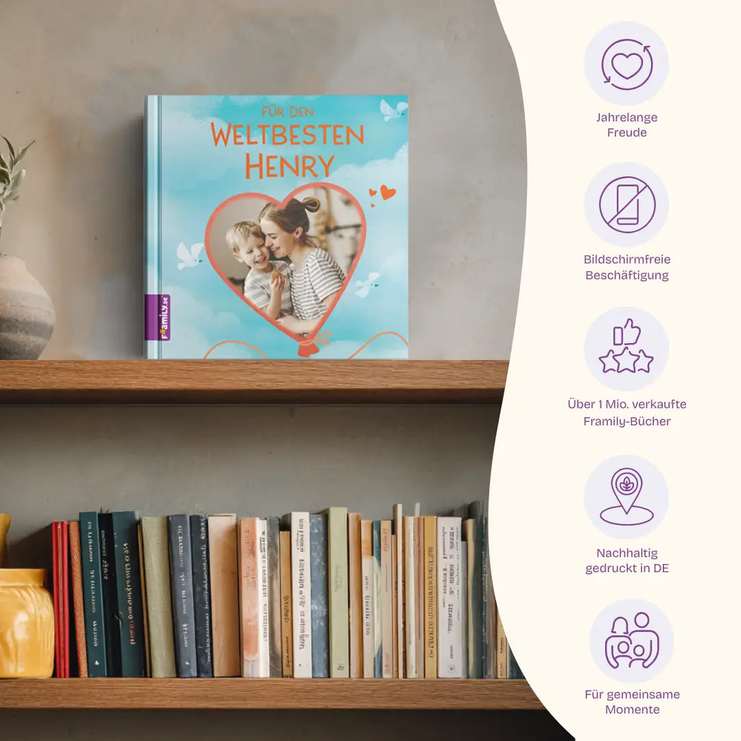 Vorteile: Jahrelange Freude, Bildschirmfreie Beschäftigung, Über 1 Mio. verkaufte Framily-Bücher, Nachhaltig gedruckt in DE, Für gemeinsame Momente