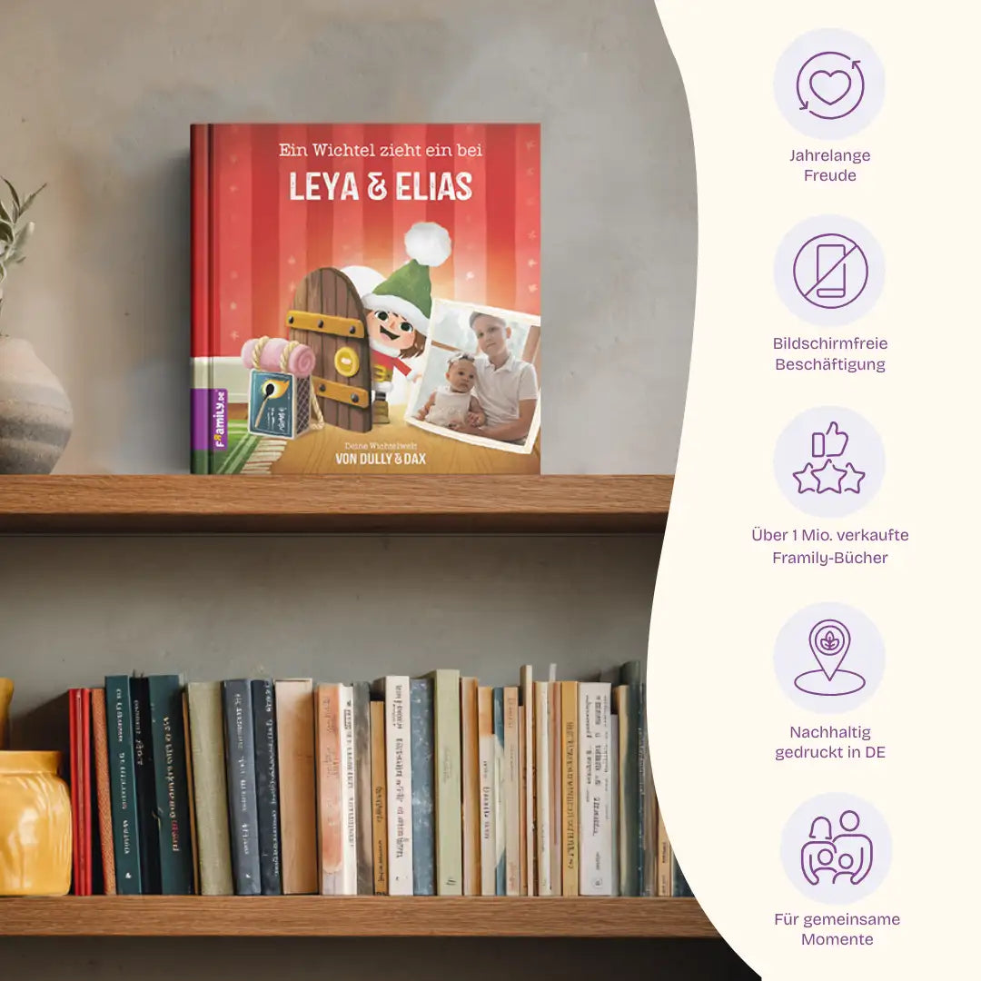 Vorteile: Jahrelange Freude, Bildschirmfreie Beschäftigung, Über 1 Mio. verkaufte Framily-Bücher, Nachhaltig gedruckt in DE, Für gemeinsame Momente