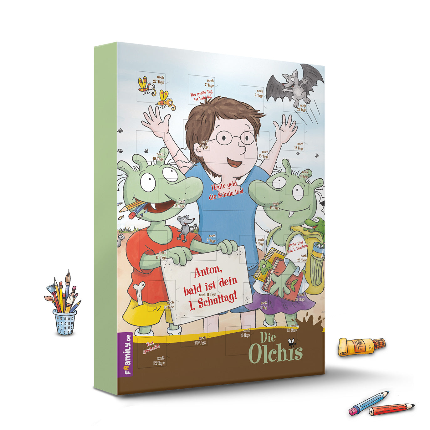 Die Olchis Countdown-Schulstart-Kalender