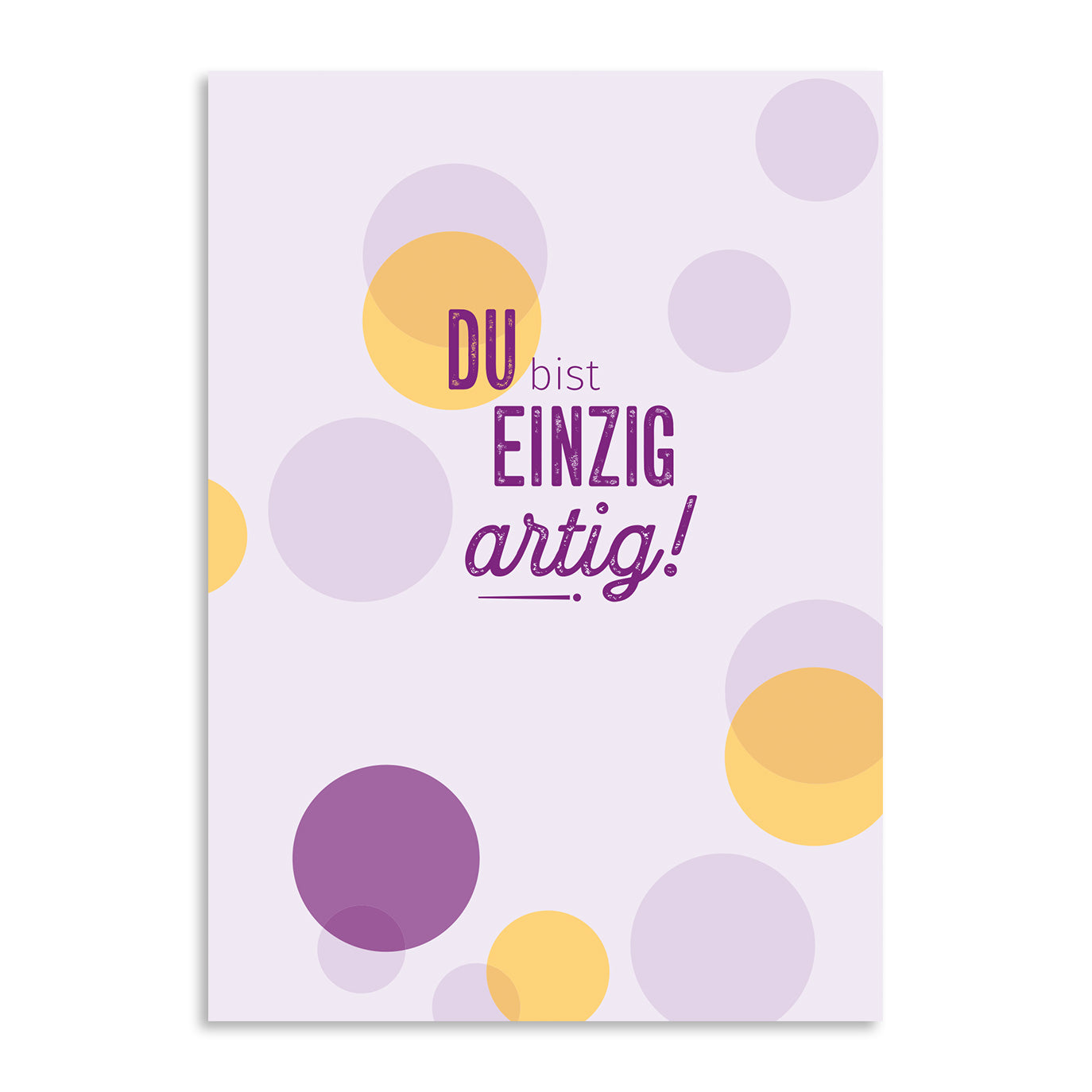 Grußkarte "Du bist einzigartig!"