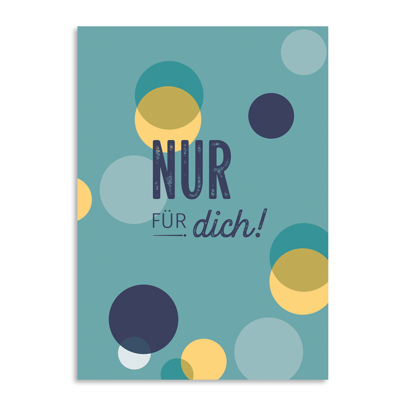 Grußkarte "Nur für dich!"