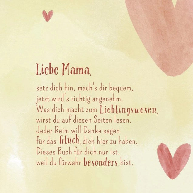 Auszug auf dem Buch "Für Mama". Es zeigt den Einleitungstext