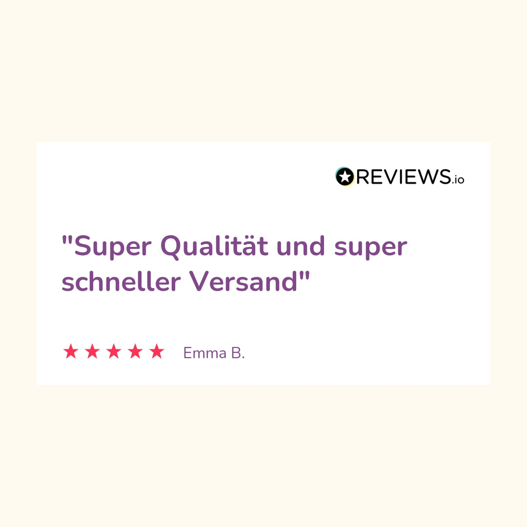 Produktbewertung: "Super Qualität und super schneller Versand"