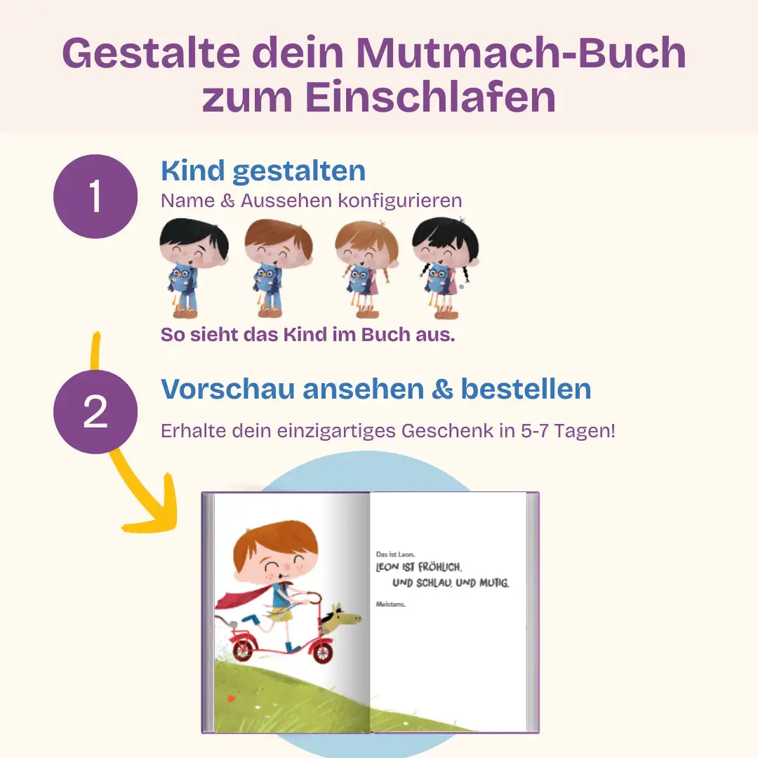 Dein Mutmach-Buch zum Einschlafen