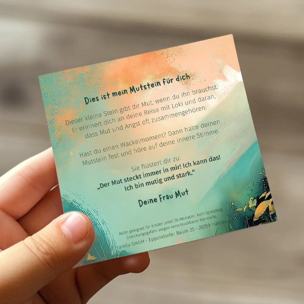 Mutstein zum Buch Text